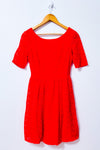 Robe corail en dentelle seconde main - Jessica Simpson- La Penderie du Paradis