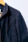 Veston charcoal effet denim à surpiqûres seconde main - Jessica- La Penderie du Paradis