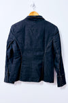 Veston charcoal effet denim à surpiqûres seconde main - Jessica- La Penderie du Paradis