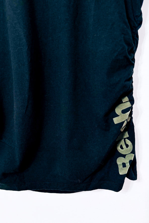 T-shirt noir froncé avec logo seconde main - Bench- La Penderie du Paradis