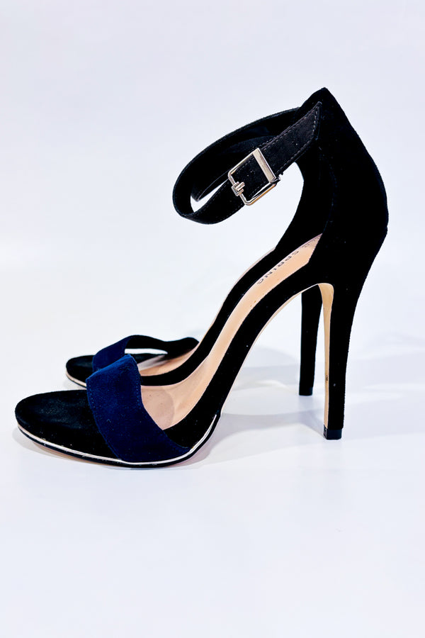 Sandales noires et bleues en suède (6.5)-Call It Spring-La Penderie du Paradis 🕊