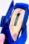 Sandales bleues en suède talon haut (6.5)-Forever21-La Penderie du Paradis 🕊