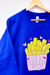 ''Fries Before Guys'' crewneck sweater