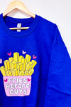 ''Fries Before Guys'' crewneck sweater