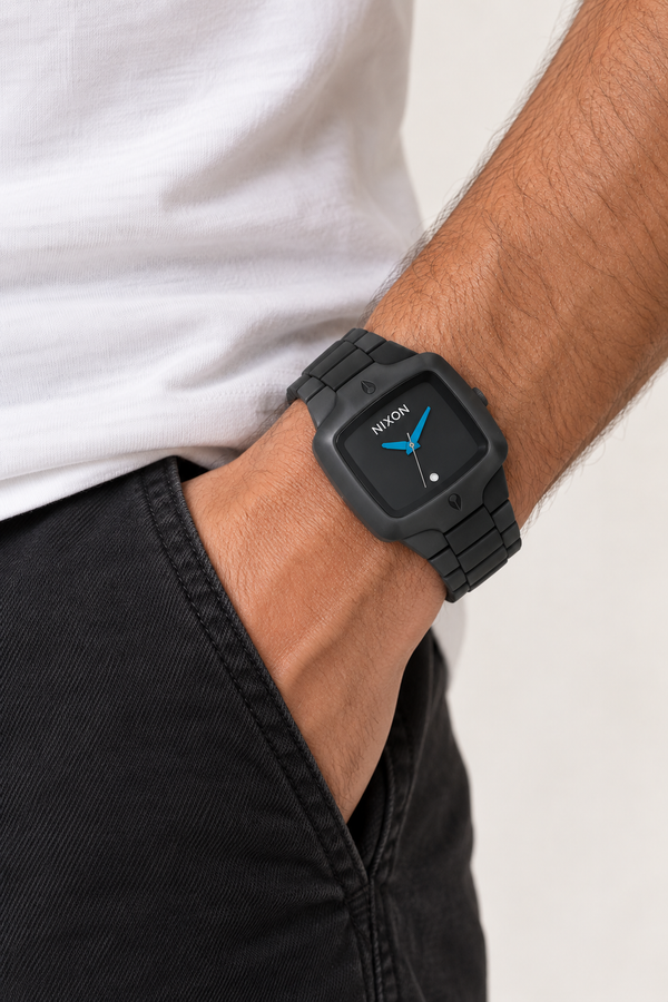 Montre charcoal The Rubber Player - Homme seconde main - Nixon- La Penderie du Paradis