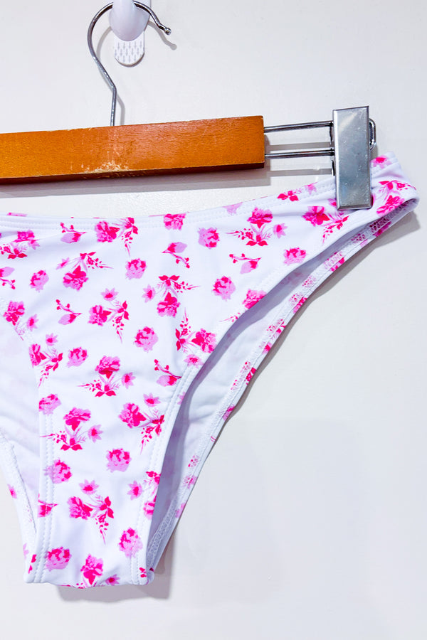 Bas de maillot de bain blanc fleuri (s)-SHEIN-La Penderie du Paradis 🕊