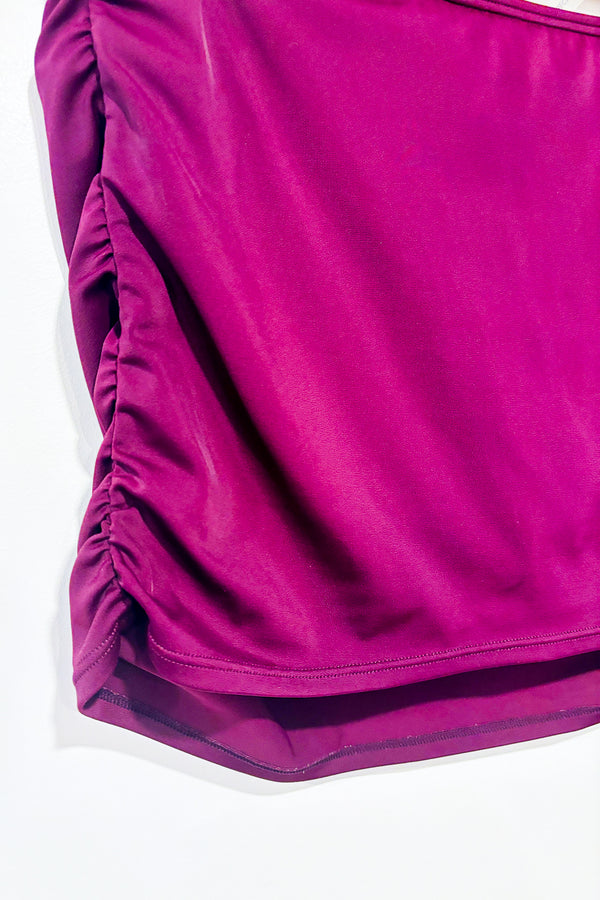 Bas de maillot de bain jupe-culotte prune (l) -- La Penderie du Paradis ?