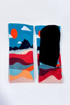 Orange and green stockings with landscape (s/m)