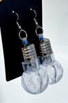 Clear bulb earrings