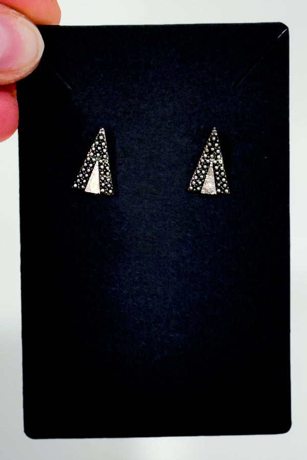 Boucles d'oreilles triangles argent-Autres-La Penderie du Paradis 🕊