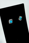 Boucles d'oreilles pierre bleue et cristaux scintillants* seconde main - Autres- La Penderie du Paradis