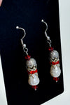 Boucles d’oreilles pendantes rouges et blanches seconde main - Autres- La Penderie du Paradis