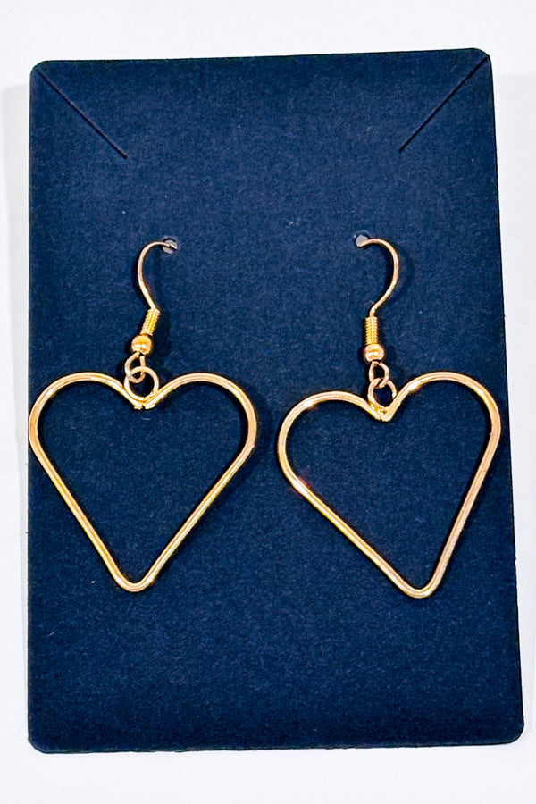 Boucles d'oreilles pendentif coeur or seconde main - Autres- La Penderie du Paradis