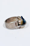 Bague argent géométrique avec pierres colorées seconde main - Autres- La Penderie du Paradis