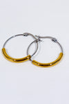 Boucles oreilles anneaux argent et or seconde main - Autres- La Penderie du Paradis