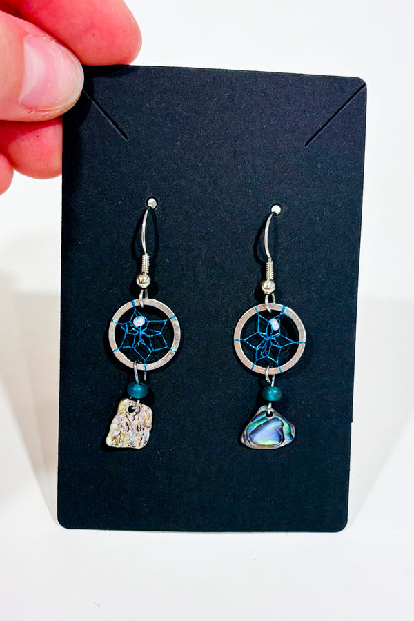 Boucles d'oreilles capteur de rêve turquoise seconde main - Autres- La Penderie du Paradis