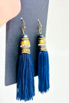 Boucles d'oreilles pompom marine seconde main - Autres- La Penderie du Paradis