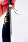 Boucles d'oreilles pompom marine seconde main - Autres- La Penderie du Paradis