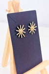 Boucles d'oreilles soleil dorées serties de strass seconde main - Autres- La Penderie du Paradis