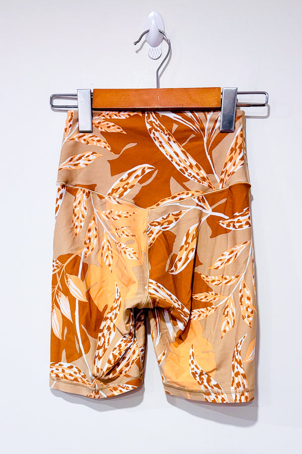 Bike short beige motif feuille (s)-Aerie-La Penderie du Paradis 🕊