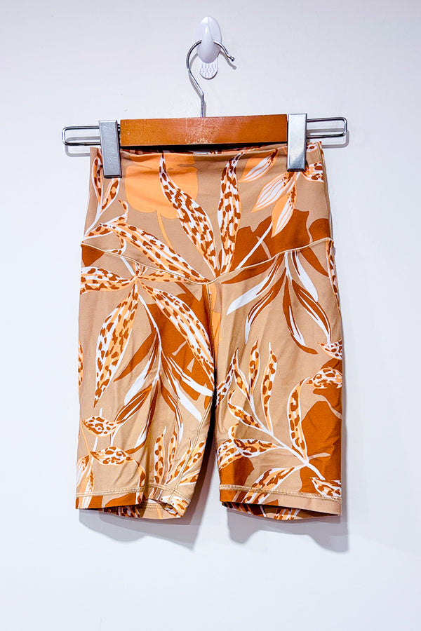 Bike short beige motif feuille (s)-Aerie-La Penderie du Paradis 🕊