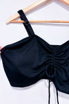 Haut de maillot de bain noir côtelé (2X)-Autres-La Penderie du Paradis 🕊