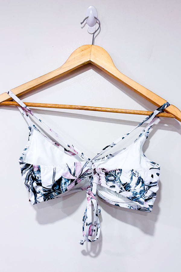 Haut de maillot de bain blanc fleuri (m) seconde main - Jules & Nolan- La Penderie du Paradis