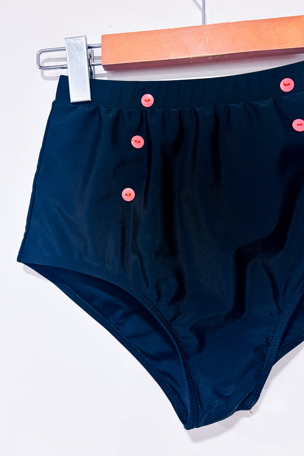 Bas de maillot de bain noir à taille haute seconde main - Autres- La Penderie du Paradis