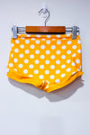 Bas de maillot de bain jaune à pois seconde main - Retro Stage- La Penderie du Paradis
