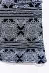 Haut de maillot de bain noir fleuri* seconde main - Turquoise Couture- La Penderie du Paradis