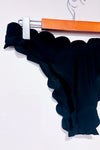 Bas de maillot de bain noir festonné Lara seconde main - Cupshe- La Penderie du Paradis