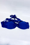 Haut de maillot de bain bleu Santorini seconde main - Cupshe- La Penderie du Paradis