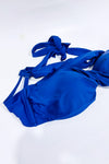 Haut de maillot de bain bleu Santorini seconde main - Cupshe- La Penderie du Paradis