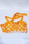 Haut de maillot de bain jaune à pois style retro* seconde main - Retro Stage- La Penderie du Paradis