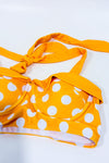 Haut de maillot de bain jaune à pois style retro* seconde main - Retro Stage- La Penderie du Paradis