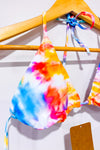 Haut de maillot de bain triangle tie-dye multicolore* seconde main - Hobie- La Penderie du Paradis