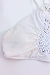 Haut de maillot de bain licou ananas en dentelle seconde main - Aerie- La Penderie du Paradis