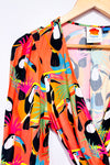Blouse Rainforest à nouer multicolore avec toucans (s)-FARM Rio-La Penderie du Paradis 🕊