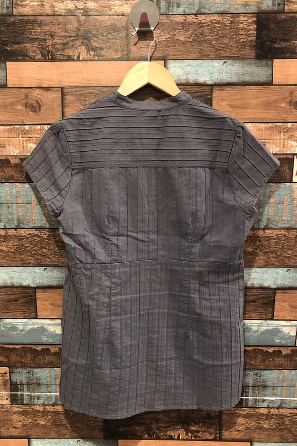 Blouse texturée grise (m) seconde main Thyme 