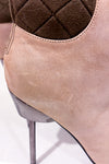 Beige leather boots (6.5)