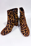 Tiger and leopard pattern boots (7.5)