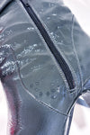 Grey Patent Leather Boots (6.5)