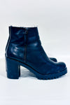 Bottes noires en cuir Amaliaa à talon* seconde main - Steve Madden- La Penderie du Paradis