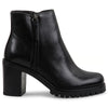 Bottes noires en cuir Amaliaa à talon* seconde main - Steve Madden- La Penderie du Paradis