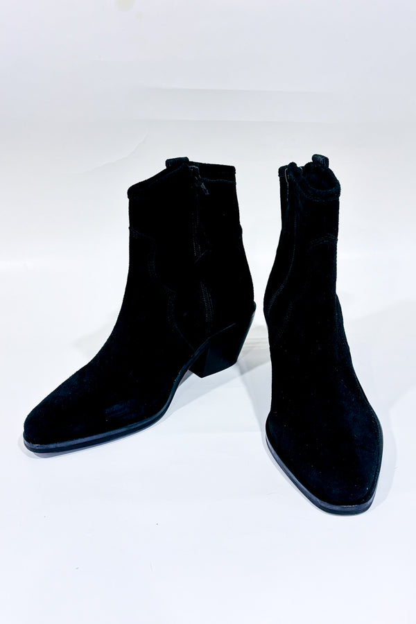 Bottes western noires en suède Forever Comfort* seconde main - Next- La Penderie du Paradis