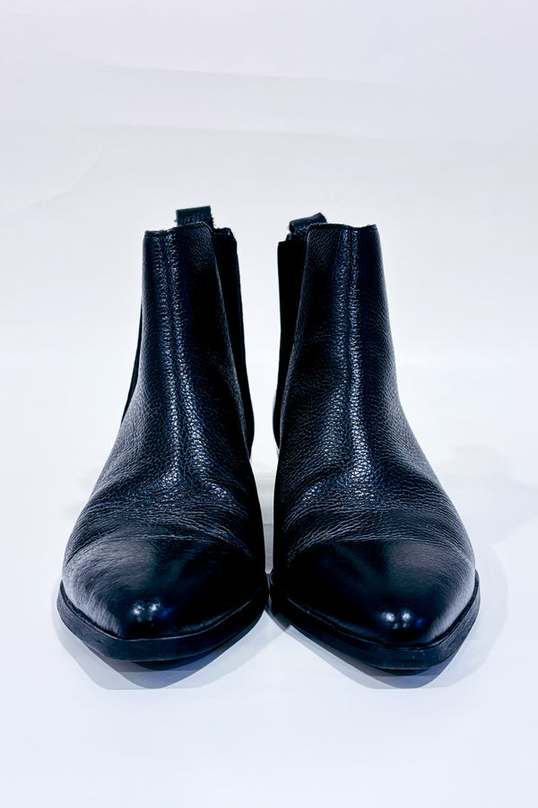 Bottes noires à talon bloc* seconde main - Vero Moda- La Penderie du Paradis