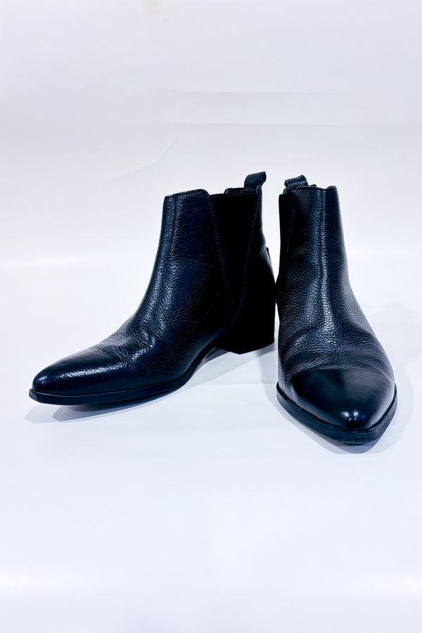 Bottes noires à talon bloc* seconde main - Vero Moda- La Penderie du Paradis
