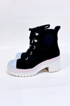 Bottes plateformes noires à lacets* seconde main - Michael Kors- La Penderie du Paradis