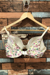 Soutien-gorge beige fleuri (36C) seconde main George 