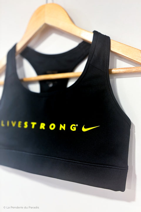 Top de sport noir et jaune ''live strong'' (s) seconde main Nike   